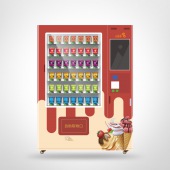 Ice cream cold drink smart vending machine